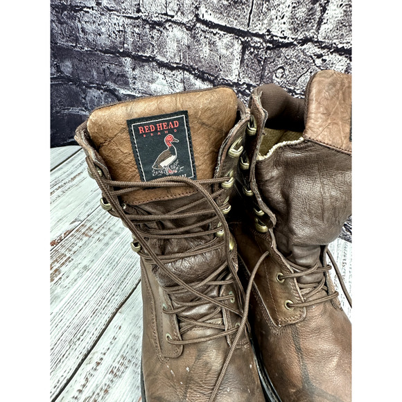 Redhead Thinsulate Hunting Boots Sz 11 W Brown Leather 52030023 Goretex 800 Gram main image 9